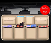 pu leather car trunk organizer, view 2 - MRSLM