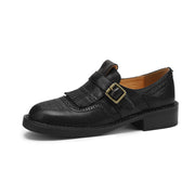women's leather retro oxfords, view 2 - MRSLM