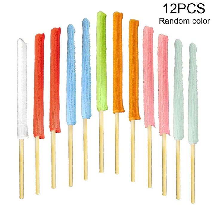 12pcs Microfiber Detail Duster Sticks for Precise Cleaning