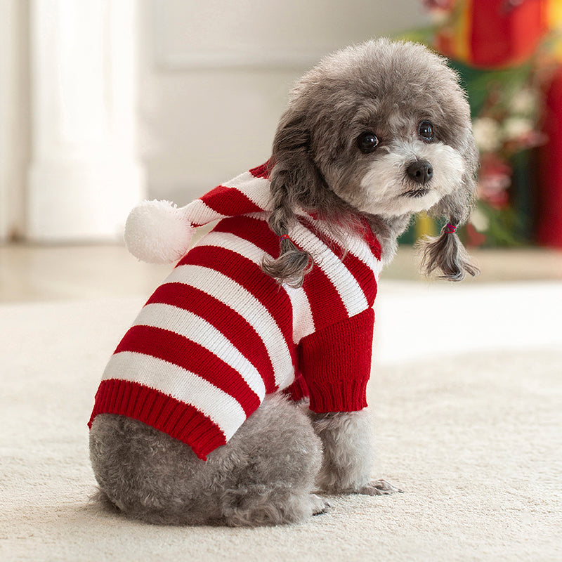 cozy fleece sweater for small pets, view 8 - MRSLM