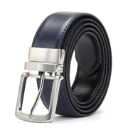 men's reversible genuine leather belt, view 2 - MRSLM