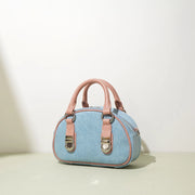 Mini denim handbag, view 7 - MRSLM