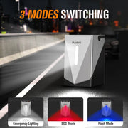 8-in-1 car jump starter and air pump power bank, view 5 - MRSLM