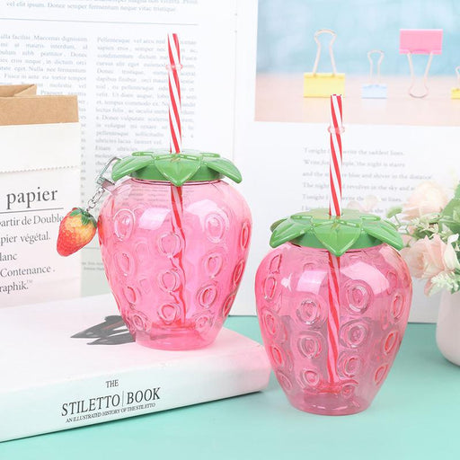 cartoon strawberry straw cup - MRSLM