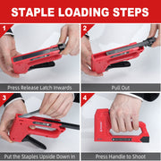 light duty staple gun kit with 1000 staples, view 4 - MRSLM