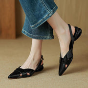 leather heeled sandals, view 23 - MRSLM