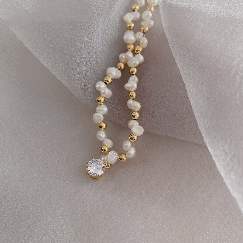 pearl necklace with gift box, view 4 - MRSLM