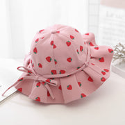 baby girl fruit print bucket hat, view 2 - MRSLM