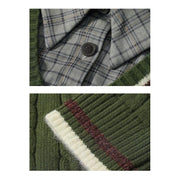 retro rhombus pullover sweater, view 8 - MRSLM