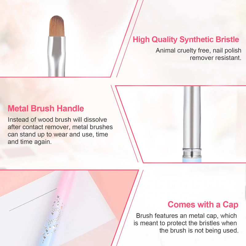 nail art clean up and painting brush, view 6 - MRSLM