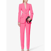 hollow out blazer and pant set, view 2 - MRSLM