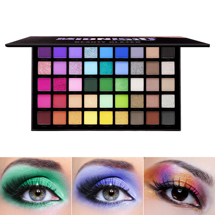 45 Colors Eye Shadow Plate Chameleon Shimmer Matte Long Lasting