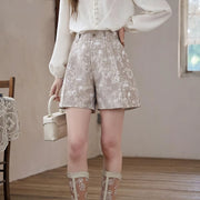 floral jacquard shorts, view 4 - MRSLM