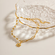 sun pendant beaded bracelet, view 6 - MRSLM