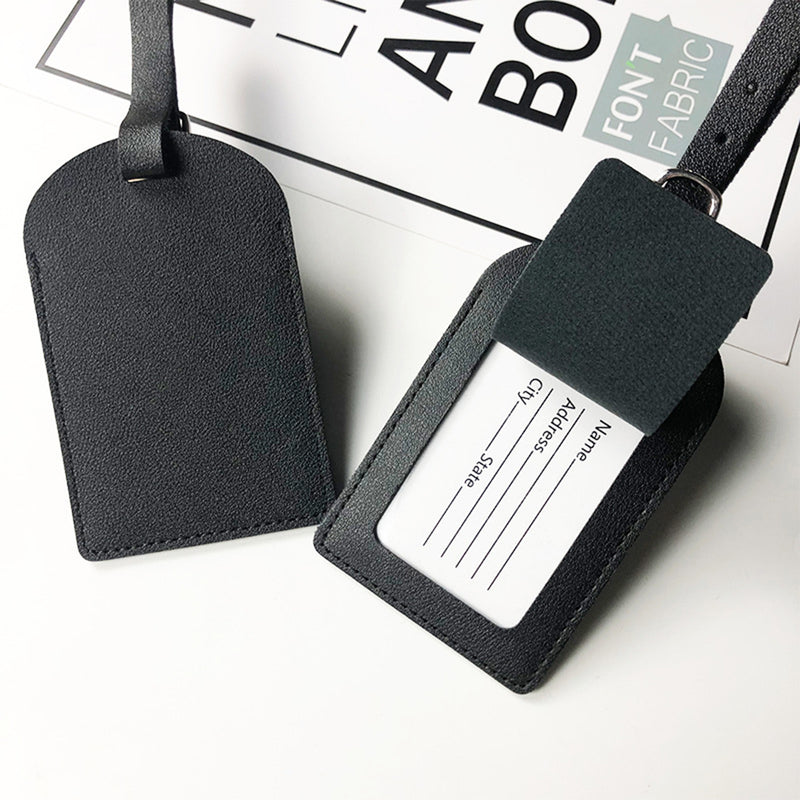 PU leather luggage tag, view 14 - MRSLM