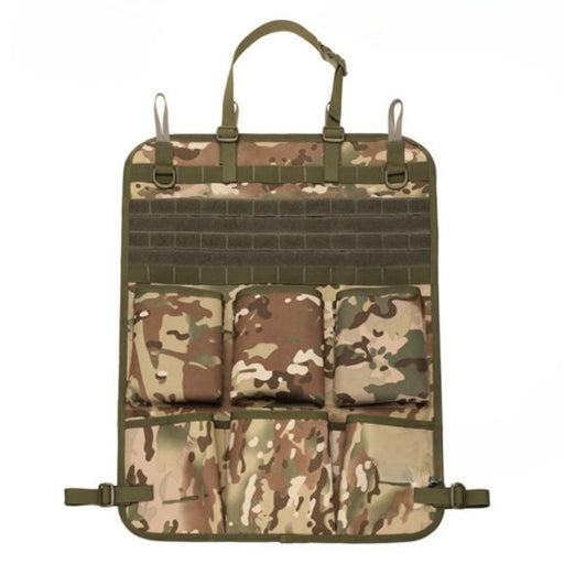 camo car seat back organizer with molle system - MRSLM
