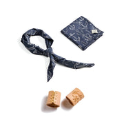 retro square cotton scarf, view 2 - MRSLM