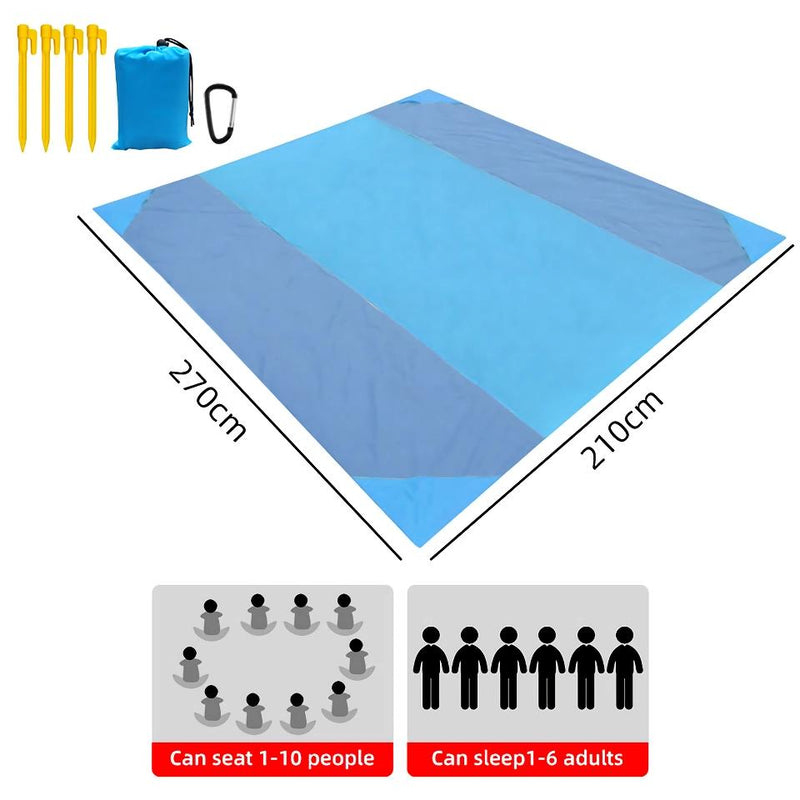 waterproof beach mat, view 3 - MRSLM