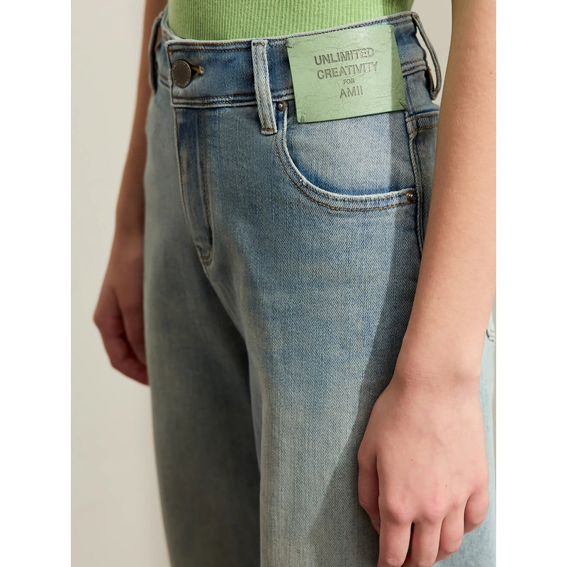 retro wide-leg women's denim pants, view 9 - MRSLM