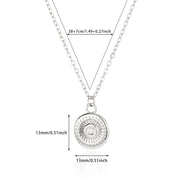coin pendant necklace, view 5 - MRSLM
