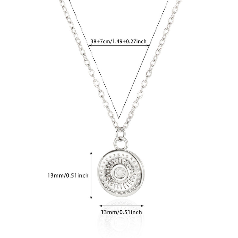 coin pendant necklace, view 5 - MRSLM