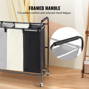 heavy duty laundry hamper with lockable wheels, view 7 - MRSLM