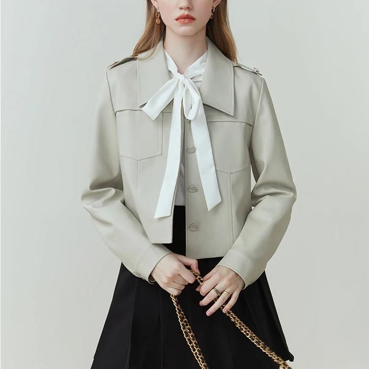 retro PU leather jacket - MRSLM