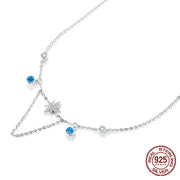 silver geometric pendant bracelet, view 5 - MRSLM