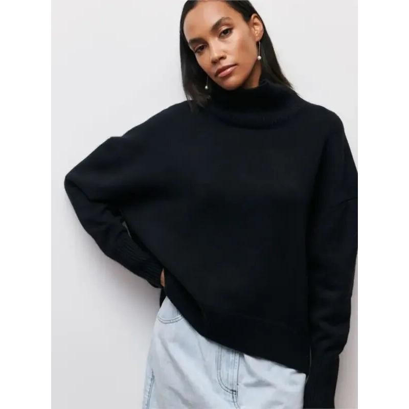 women's turtleneck sweater, view 28 - MRSLM