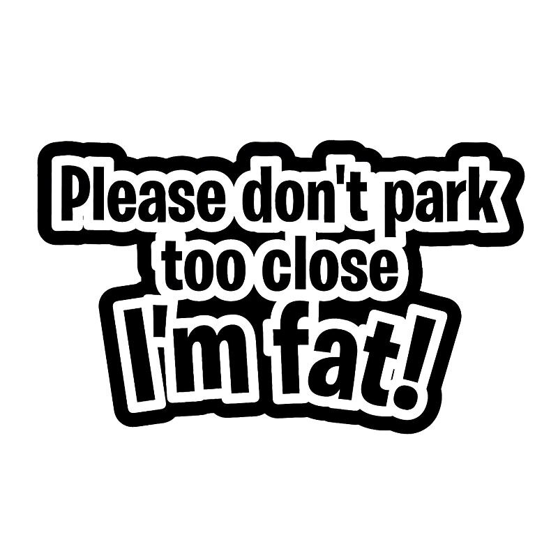 humorous parking space car sticker - MRSLM