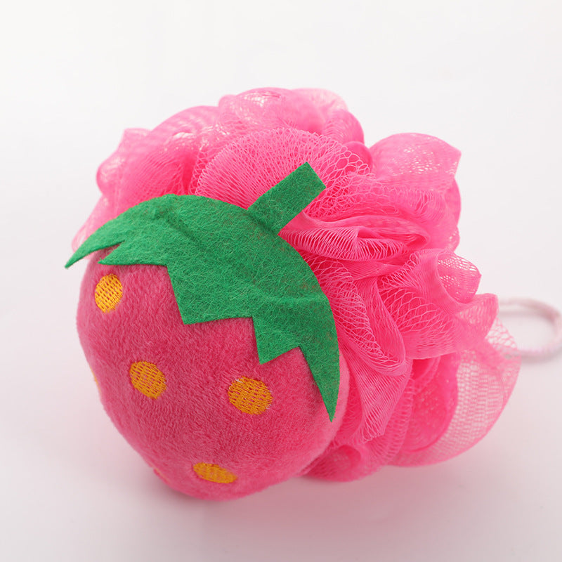 cartoon fruit shower bath ball sponge, view 2 - MRSLM