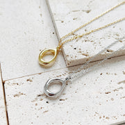 925 silver water drop necklace, view 6 - MRSLM