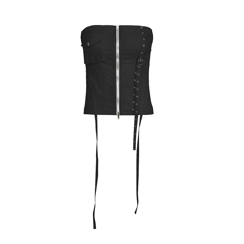 cargo pocket tube top, view 4 - MRSLM