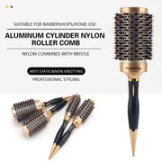 boar bristle round barrel hair brush, view 7 - MRSLM