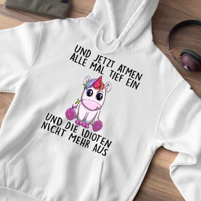 unisex white printed hoodie, view 2 - MRSLM
