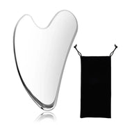 stainless steel gua sha facial tool, view 2 - MRSLM