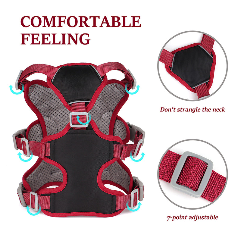waterproof breathable dog harness, view 7 - MRSLM
