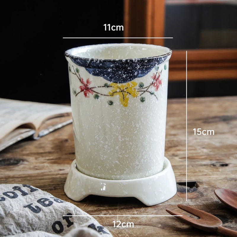 ceramic chopstick storage holder, view 4 - MRSLM