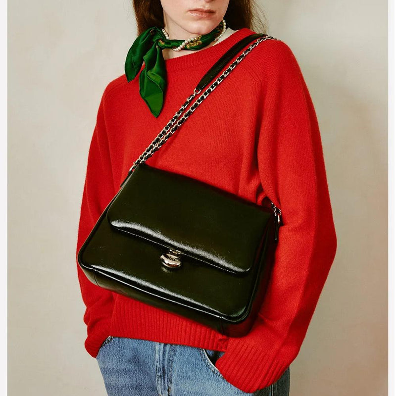 leather shoulder bag, view 6 - MRSLM