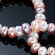 Natural freshwater long pearl necklace, view 4 - MRSLM