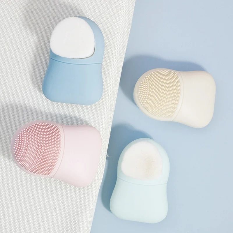 dual-headed silicone facial cleansing brush, view 8 - MRSLM