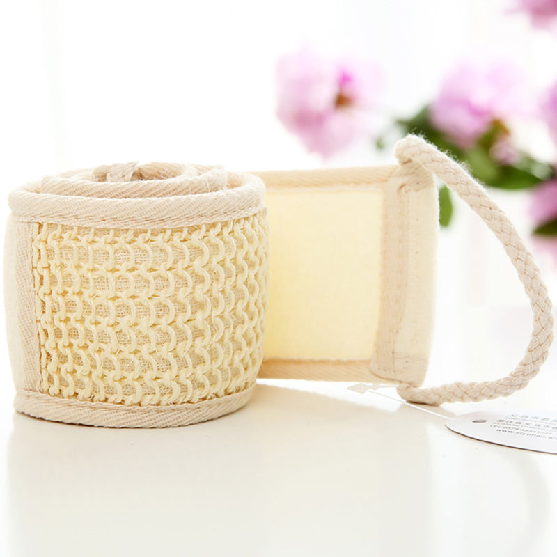 natural loofah bath shower scrubber, view 2 - MRSLM