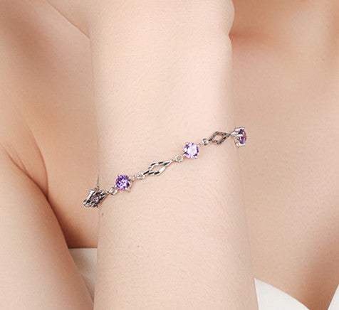 s925 sterling silver love bracelet, view 4 - MRSLM