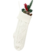 Cable knit Christmas stocking, view 6 - MRSLM