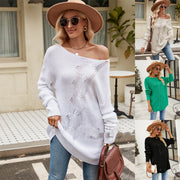 women's cable knit pullover, view 7 - MRSLM