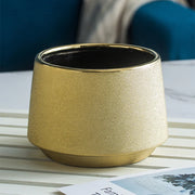 gold plated ceramic vase, view 7 - MRSLM