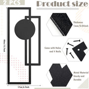 Nordic iron silhouette wall hanging set, view 7 - MRSLM