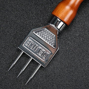 stainless steel ice crusher with wooden handle, view 5 - MRSLM