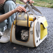 folding pet carrier bag for small dogs and cats, view 5 - MRSLM