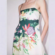 floral print pocket dress, view 2 - MRSLM